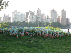 DayGlo Garden in Socrates Sculpture Park