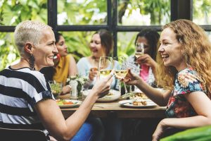 People having lunch