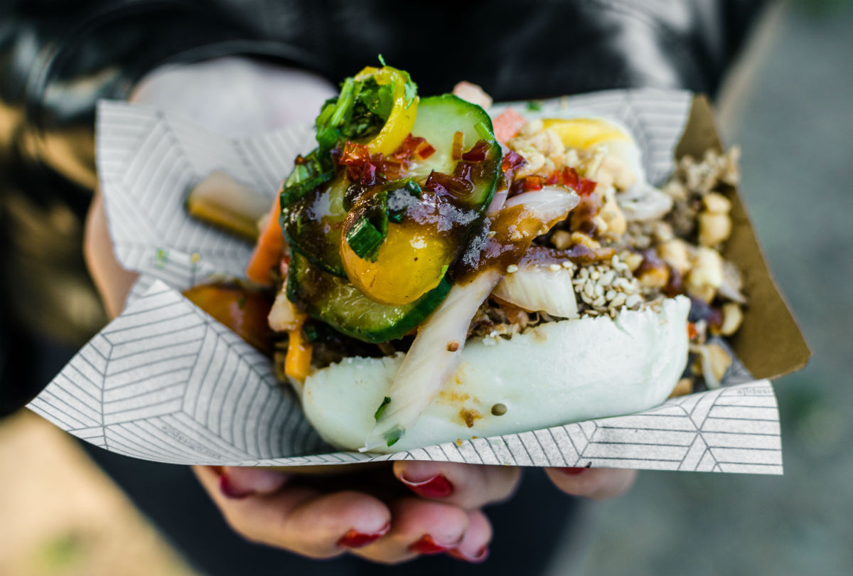 bao bun from food truck