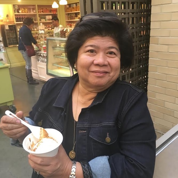 My Mom Enjoying an Affogatto :)