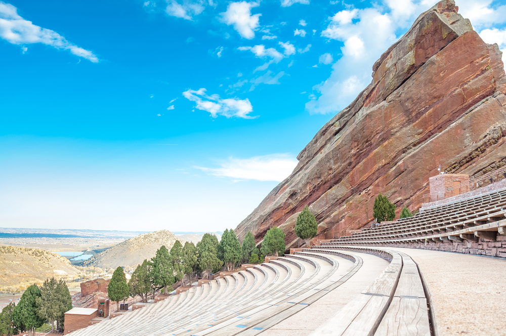 Historic Red Rocks Amphitheater near Denver, Colorado