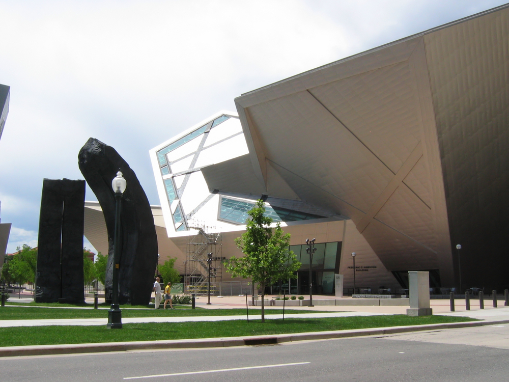 Outside Denver Art Museum