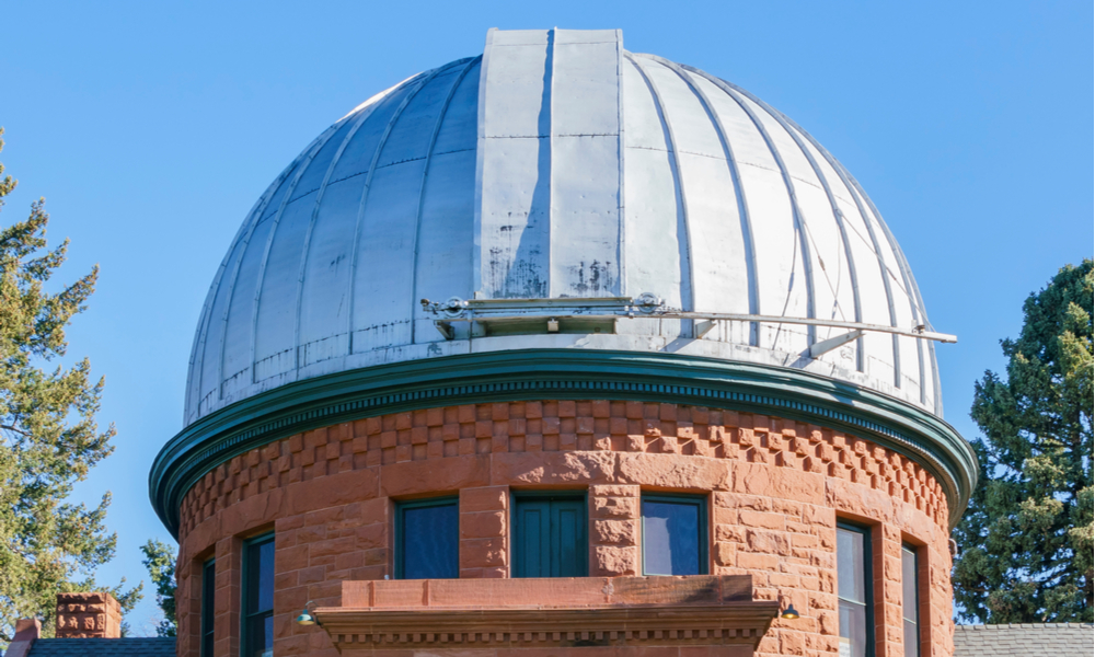  A Guide to the Romantic Side of Denver:Exterior view of the Chamberlin Observatory at Denver, Colorado.